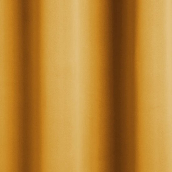 Atmosphera 2er-Set ockerfarbene Verdunkelungsvorhänge 135 x 240 cm – Fertig zum Aufhängen mit Ringen – Vorhänge – 2 Stück, ockerfarben