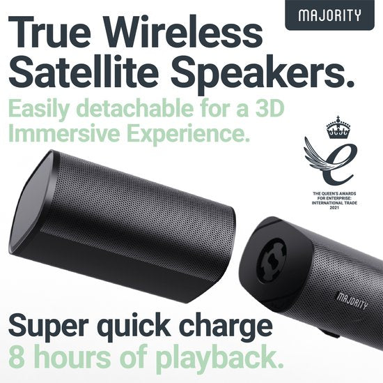 Majority Everest Dolby Audio Soundbar + Subwoofer + Lautsprecher
