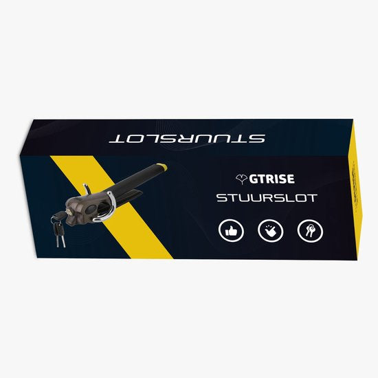 Gtrise Lenkradschloss für Auto - Stoplock - Auto - Wohnmobil - Profi - Mit Ebook & Aufbewahrungstasche