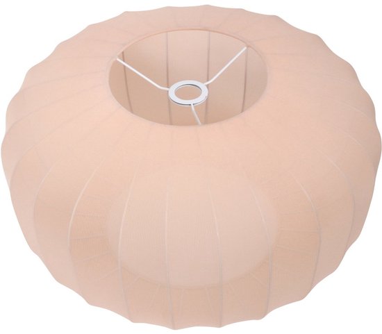 Lampenschirm K41931S Ø 60 cm – Beige-Cremefarbenes Textil – Handgefertigtes Design – Anne Light Home