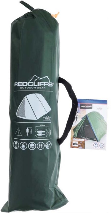 Redcliffs - Campingzelt - Kuppelzelt - Grün - Kompakt - 2 Personen - 270x160x110cm