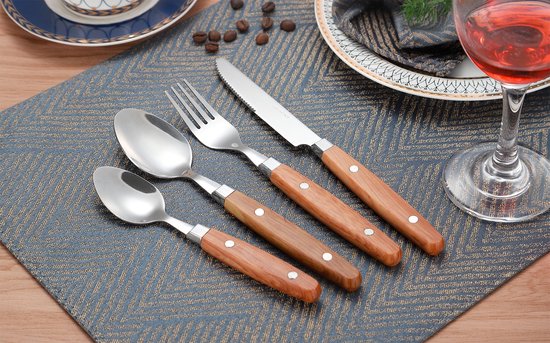 Gimex Nature Line Besteck - Holz - 16-teilig