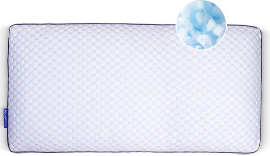 Soulsnooze® Memory Foam Pillow Dawn- 100 Nächte Probeschlaf - Individuelles Design - Nackenschmerz-Kissen - Geeignet für Rücken-, Seiten- und Bauchschläfer - Zerkleinerter Memory Foam - 40x80cm