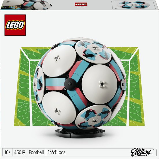 LEGO Editions Fußball – 3D-Display-Bausatz mit Mini-Stadion – Geburtstagsgeschenk für Jungen, Mädchen und Fußballfans ab 10 Jahren – 43019