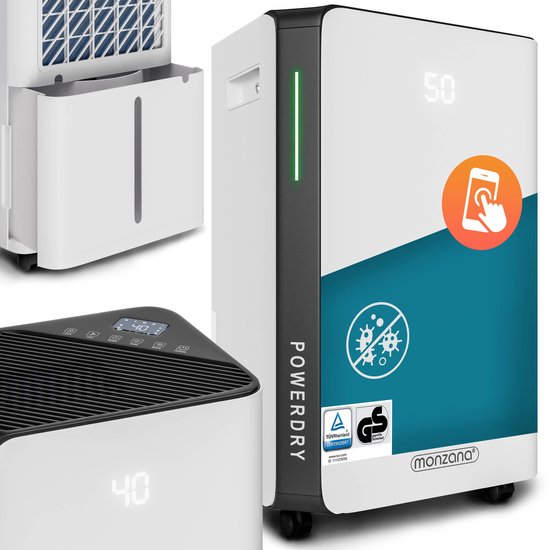 Monzana Luftentfeuchter - Wifi App 20 bis 30m² 20l/Tag - Weiß