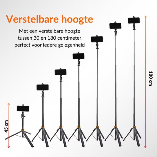 ein sonniger Tag Telefonstativ - Stativ Smartphone - Stativ Smartphone - Selfie Stick Stativ - Stativ Telefon - Stativ iPhone - Stativ iPhone - Telefonständer - bis zu 180 cm - Stativ für GoPro