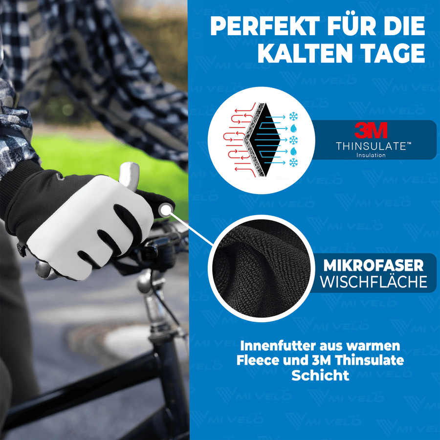 MIVELO THERMO-FIT Winterhandschuhe - Thermofleece & 3M Thinsulate - Unisex - Größe L