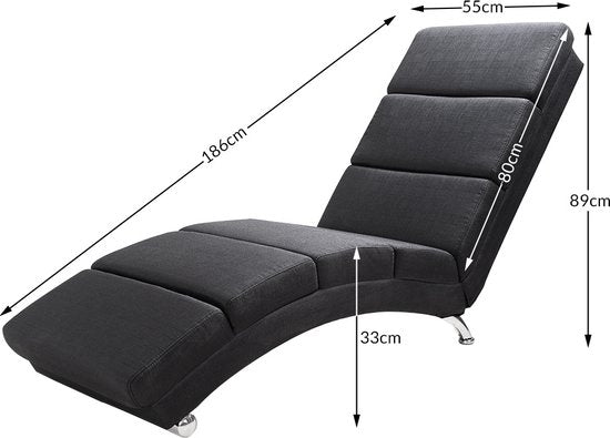 Casaria Relaxsessel – Massage- und Heizfunktion, Stoff, Anthrazit