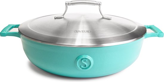 Saveur Selects - Voyage Kasserolle - Ø30 cm - Gusseisen - PFAS-frei - Induktion - Saveur Blau