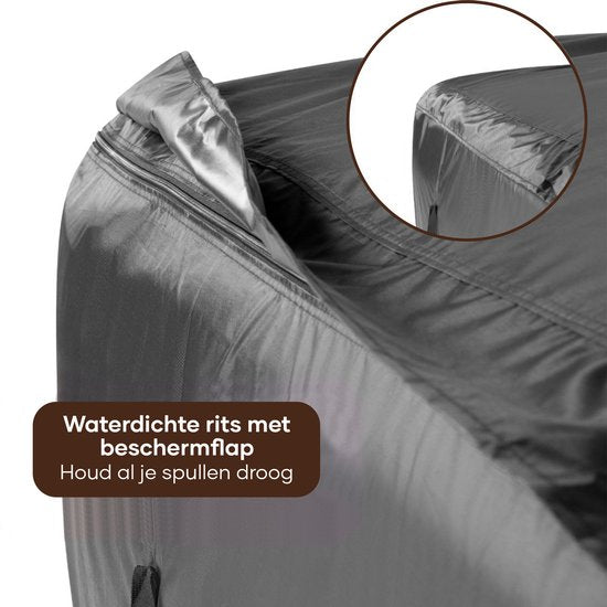 Villux Gartenmöbel-Kissenbezug – Gartenkissenbezug – Wasserdicht – 420D – Aufbewahrungstasche für Gartenkissen – Gartenkissentasche – Schutzhülle für Gartenmöbel – Schutzhülle für Gartenkissen – Schutzhülle für Loungeset – 200 cm x 75 cm x 60 cm