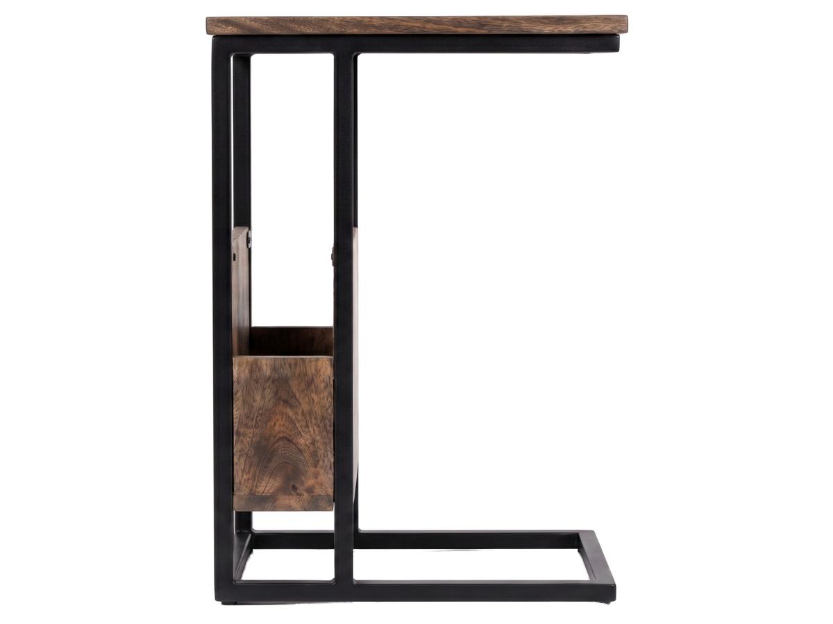 Beauval Beistelltisch mit Zeitschriftenregal – Kompaktes Design – 34 x 40 x 68 cm – Weiß