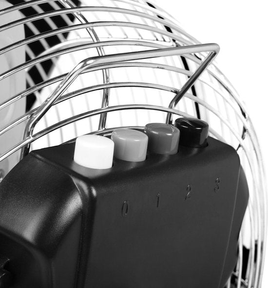 Tristar Standventilator 30 cm – 3 Geschwindigkeitsstufen – Boxventilator – um 130° neigbar – Metall – VE-5933