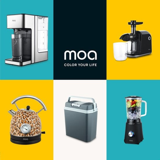 MOA - Elektrische Kühlbox - Warmhaltefunktion - 12V und 230V 22 Liter ECW22 - Grau