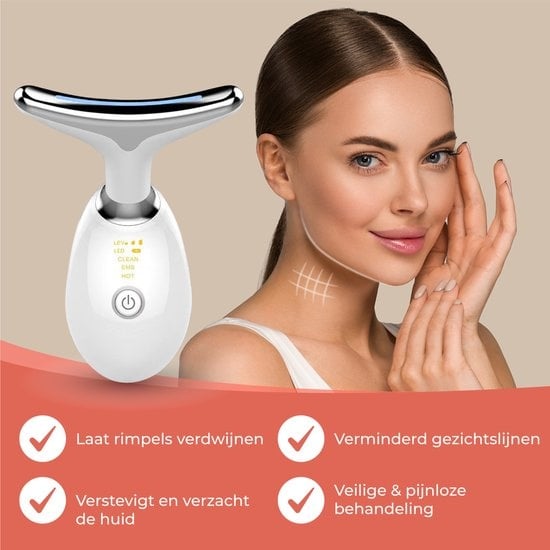 Nuvance - Skin Rejuvenator - Facelift Device - Hautpflege - USB aufladbar - Gesichtsreiniger - Reduzierung von Akne, Linien, Falten und Müdigkeit