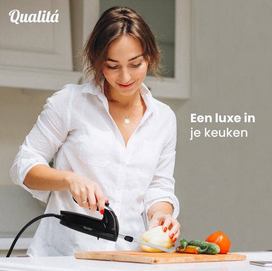 Qualitá® Elektrisches Messer - Elektrisches Brotmesser Fleischmesser - Brotschneidemaschine