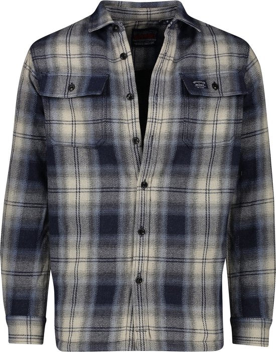 Superdry – Miller Jacke, Wolle, Blau – Herren – Größe XL – Modern-Fit