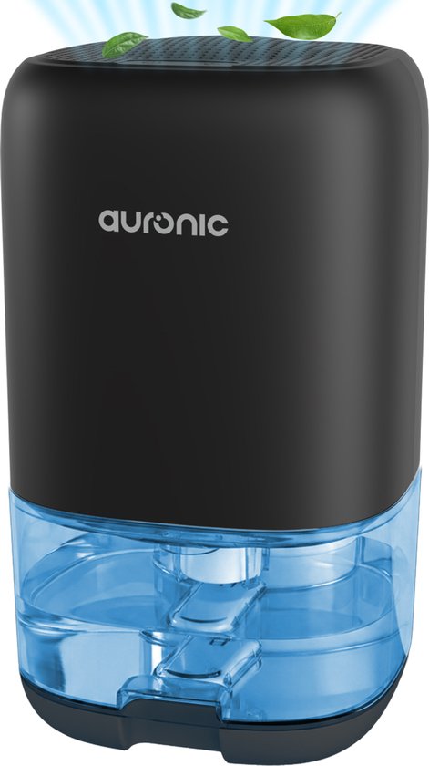 Auronic Luftentfeuchter 450 ml/Tag – 1 l – 40 W – 10–20 m² – LED – Schwarz