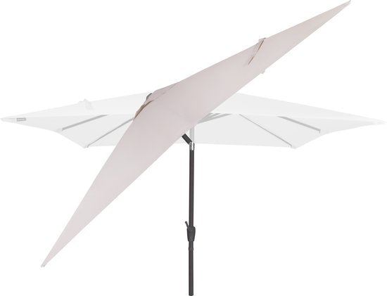 VONROC - Premium Stick quadratischer Sonnenschirm Rosolina - Inkl. Schutzhülle - UV-beständiges Tuch - 280x280cm - Beige