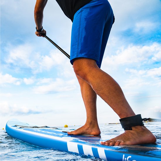 LifeGoods PaddlePro SUP Board Pro - Pro Set - Aufblasbares Paddle Board - Max. 150KG - 320x81cm - Himmelblau