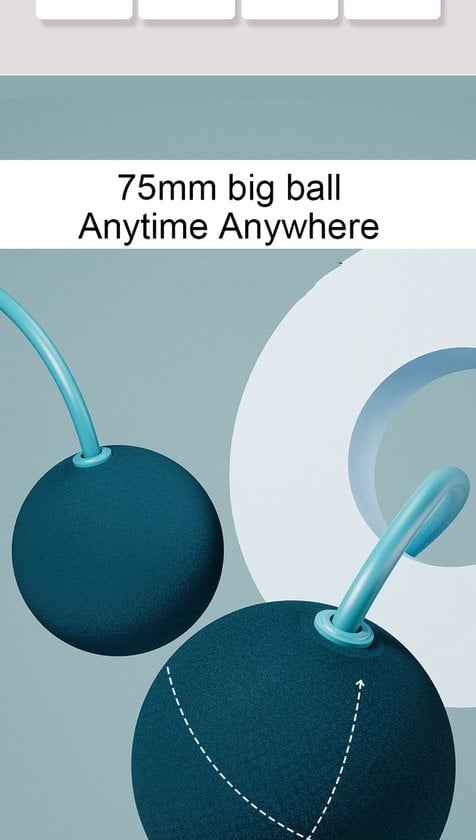 GarpexÂ¬Ã† Kabelloses Sport-Springseil - beschwertes Springseil - Fitness-Springseil - Workout - Fitness - Schwarz