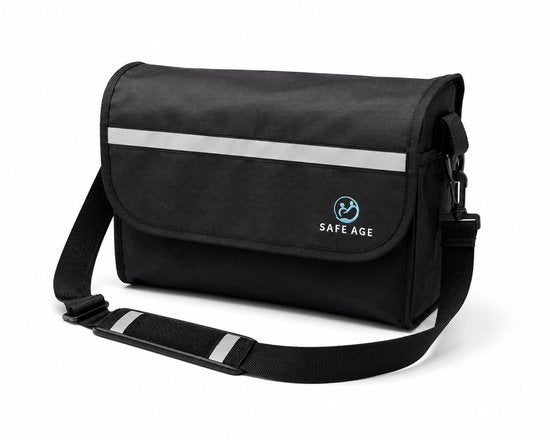 Safe Age® Luxus-Rollator-Tasche – wasserdicht – abnehmbar mit Trageschlaufe – Nylon – für Safe Age-Rollatoren