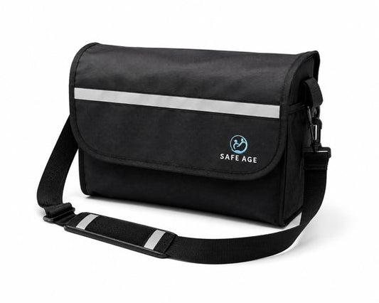 Safe Age® Luxus-Rollator-Tasche – wasserdicht – abnehmbar mit Trageschlaufe – Nylon – für Safe Age-Rollatoren