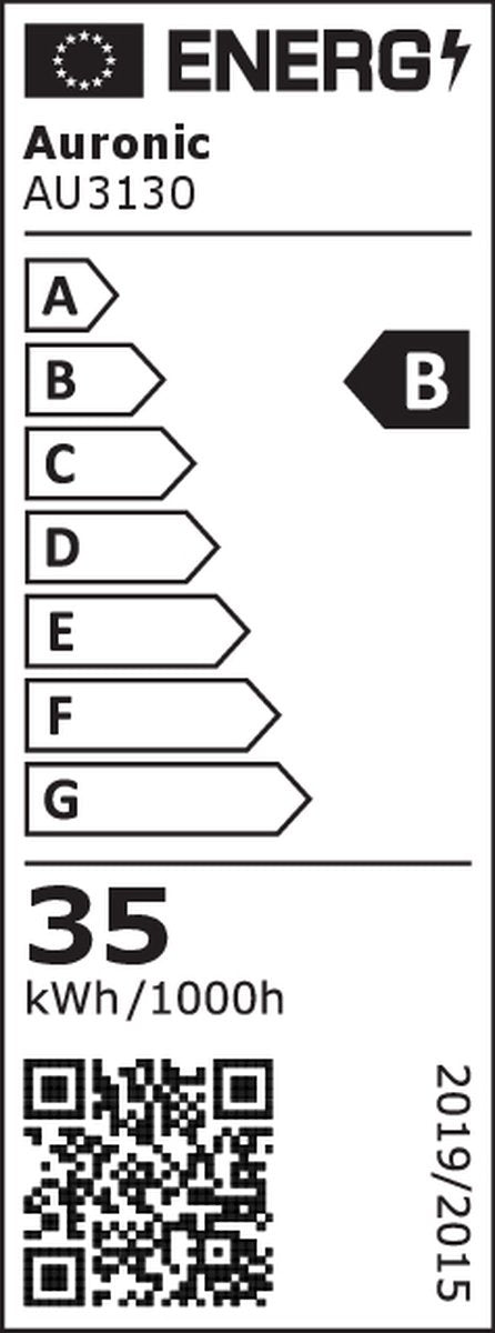 Auronic Stehleuchte - Stehleuchte Industrial - 181cm - LED - Dimmbar und neigbar - mit Fernbedienung - Geeignet für Wohnzimmer - Silber