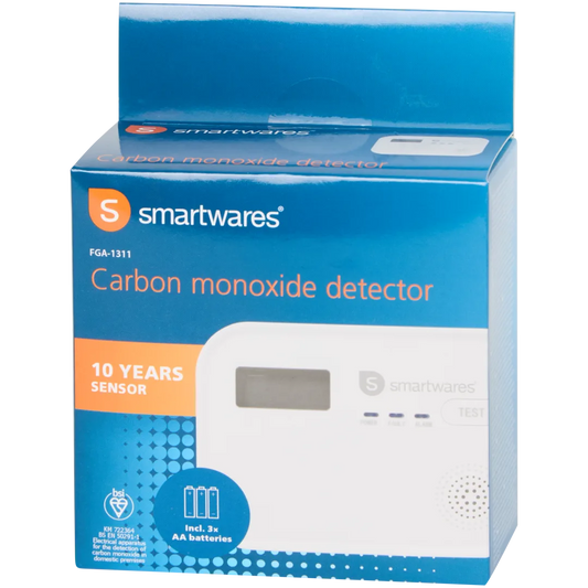 Smartwares PD-8826 Kohlenmonoxidmelder FGA-1311 – Display – 10 Jahre Sensorlebensdauer – Austauschbare Batterie