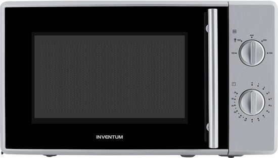 Inventum MN205SZ Solo Mikrowelle – 20 l – 700 W – Auftaufunktion – Silber