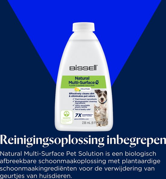 BISSELL CrossWave OmniForce Edge Select Akku-Staubsauger mit Wischfunktion – Fleckenentferner für Hartböden – Kabelloser Stabstaubsauger – 2-in-1-Staubsauger – Besonders leistungsstarker Motor mit 31 aW – ZeroGap-Technologie – 3999 N