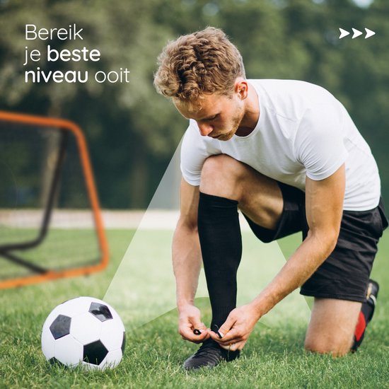 Volcan Doppelseitiger Rebounder - Fußball-Trainingsgerät - Verstellbarer Fußball-Bouncer - 85 x 85 cm - Inklusive Bodenanker - Doppelte Progression