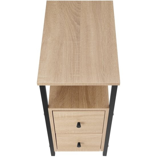 tectake - Nachttisch Beistelltisch Tullamore - 49,5x30x61,5cm - industrial - hellbraun - 404729