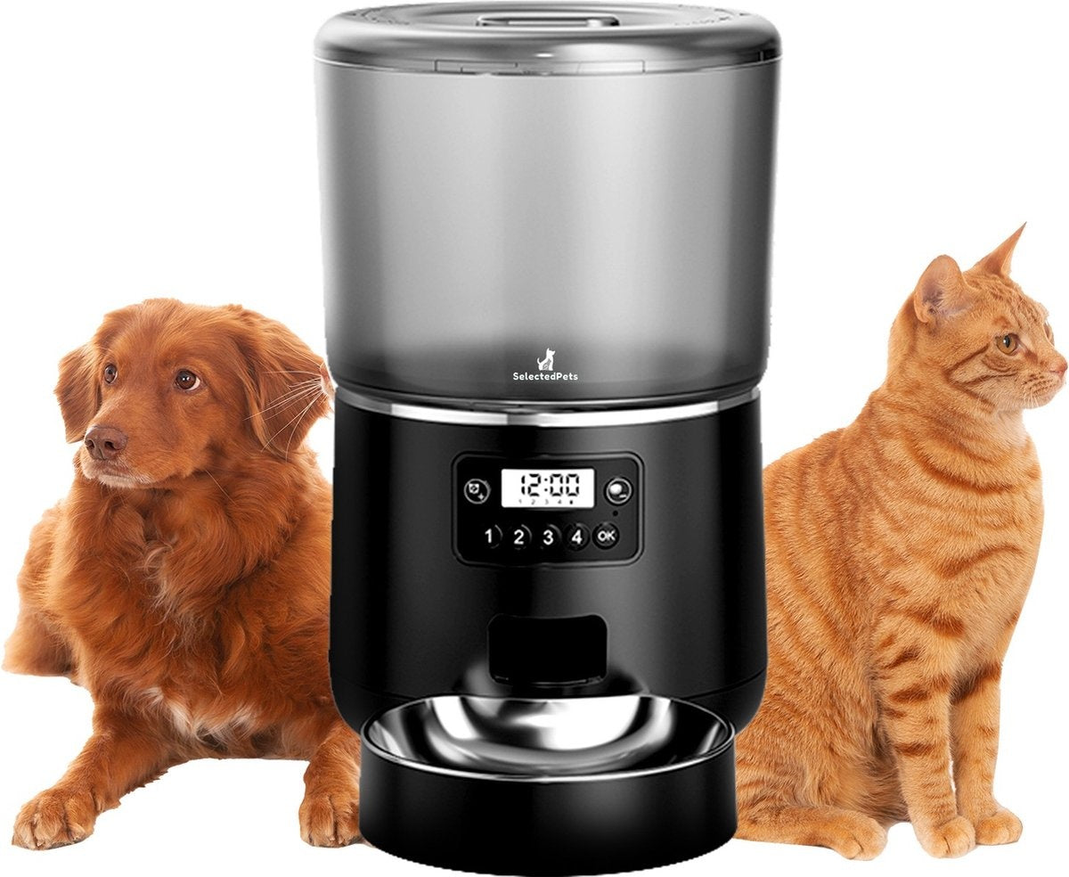 Automatischer Futternapf Katze und Hund 4L - Feeder Katze - Schwarz - Dutch Manual included