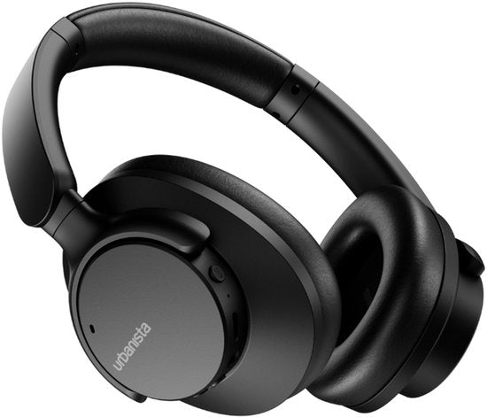 Urbanista Valencia Wireless Kopfhörer Over-Ear - Aktive Geräuschunterdrückung - 50h Akkulaufzeit - Schwarz