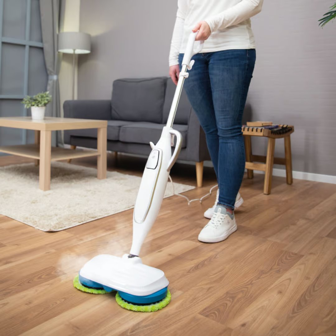 Livington Steam Twister Dampfreiniger – Rotierender Reinigungskopf – 3-stufige Dampfregulierung – inklusive Zubehör