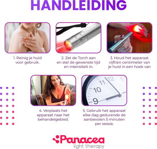 ReviveTorch Schmerzlinderung Rotlichttherapie Infrarotlampe - Schmerzlinderung - tragbar - Muskel- und Gelenkschmerzen - Körper und Gesicht