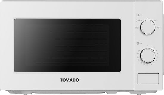 Tomado TMS2003W - Solo-Mikrowelle - 20 Liter - 5 Leistungsstufen - 700 Watt - Innenbeleuchtung - Weiß