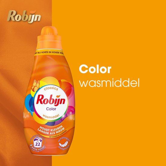 Robijn Klein & Krachtig Waschmittel Color 22 Waschgänge 665 ml