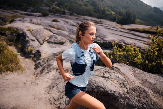 Shokz OpenRun Pro 2 Offener Sport-Kopfhörer - Knochenleitung - IP55 wasser- und schweißfest - 12-Stunden-Akku - Schwarz