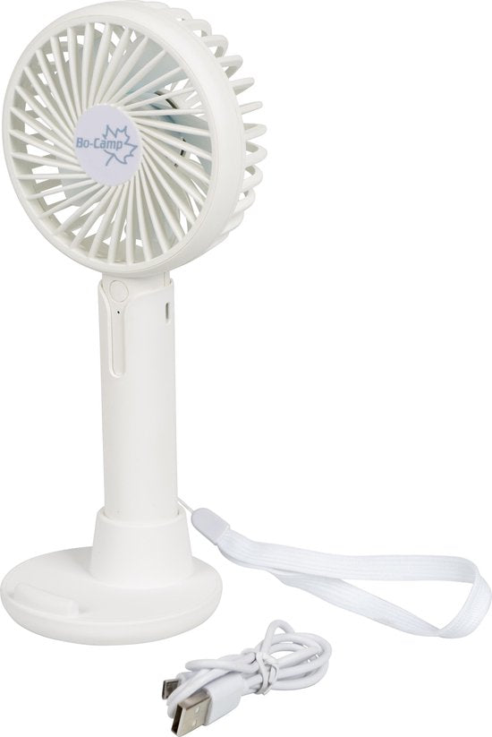 Bo-Camp – Handventilator – Mit Halterung – Wiederaufladbar