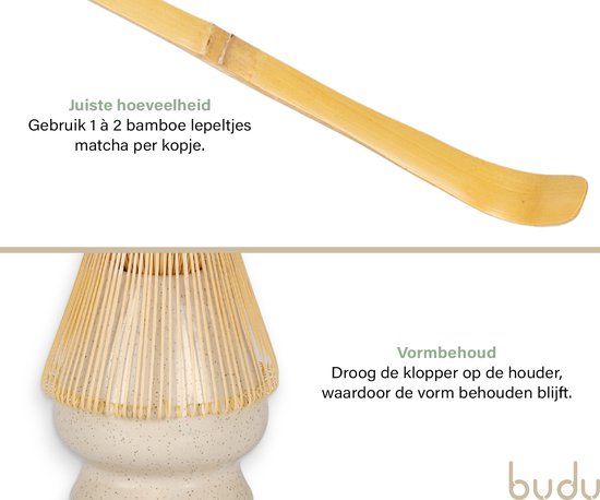 Budu Matcha-Set, 3-teilig – Matcha-Schläger – Matcha-Tee-Set