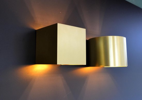 Lucide XIO – Wandleuchte – LED, dimmbar – G9 – 1 × 3,5 W, 2700 K – Einstellbarer Abstrahlwinkel – Mattgold / Messing