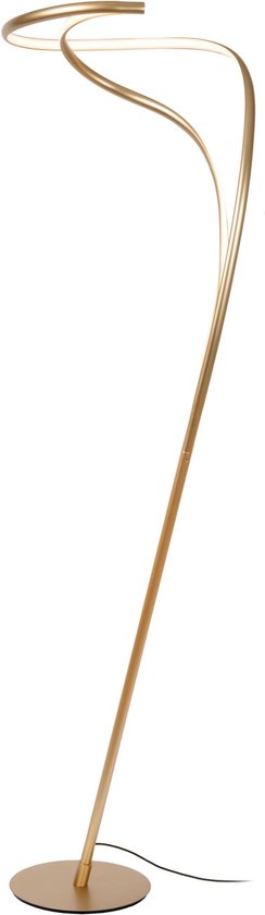 Lucide SARDANA – Stehlampe – Ø 44 cm – LED, dimmbar – 1x28 W, 2700 K – Mattgold / Messing