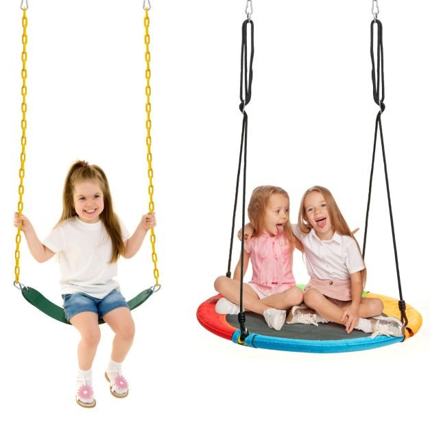 Coast 2-teiliges Schaukel-Set - Verstellbare Seile - Bunt