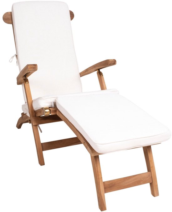 House Nordic Arrecife Kissen für Liegestuhl – Baumwolle – Weiß – 50 x 120 cm