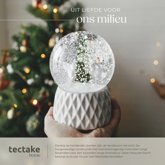 Tectake Kunstweihnachtsbaum Comet 180 cm – 200 LEDs – 8 Leuchtmodi – Grün