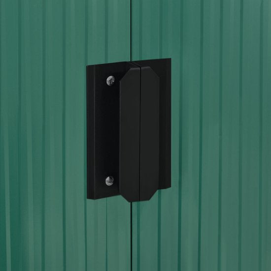 Metall-Gartenhaus - Größe M - Dunkelgrün