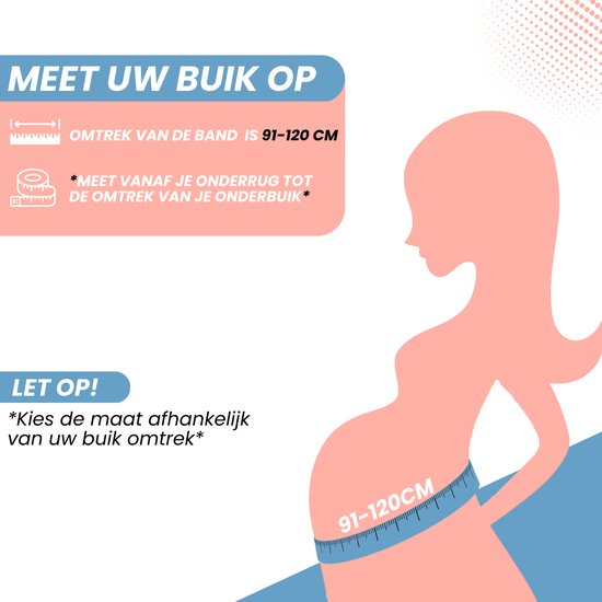 VAIVE Umstandsband - Bauchband Schwangerschaft - Schwangere - Beckenband - Postpartum - Verschlussfolie - Umstandsgeschenk