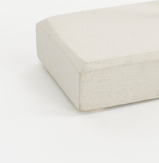 Mica Decorations Pastina Ornament auf Fuß - L7 x B17 x H38 cm - FSC 100% Mango-Holz - Off White