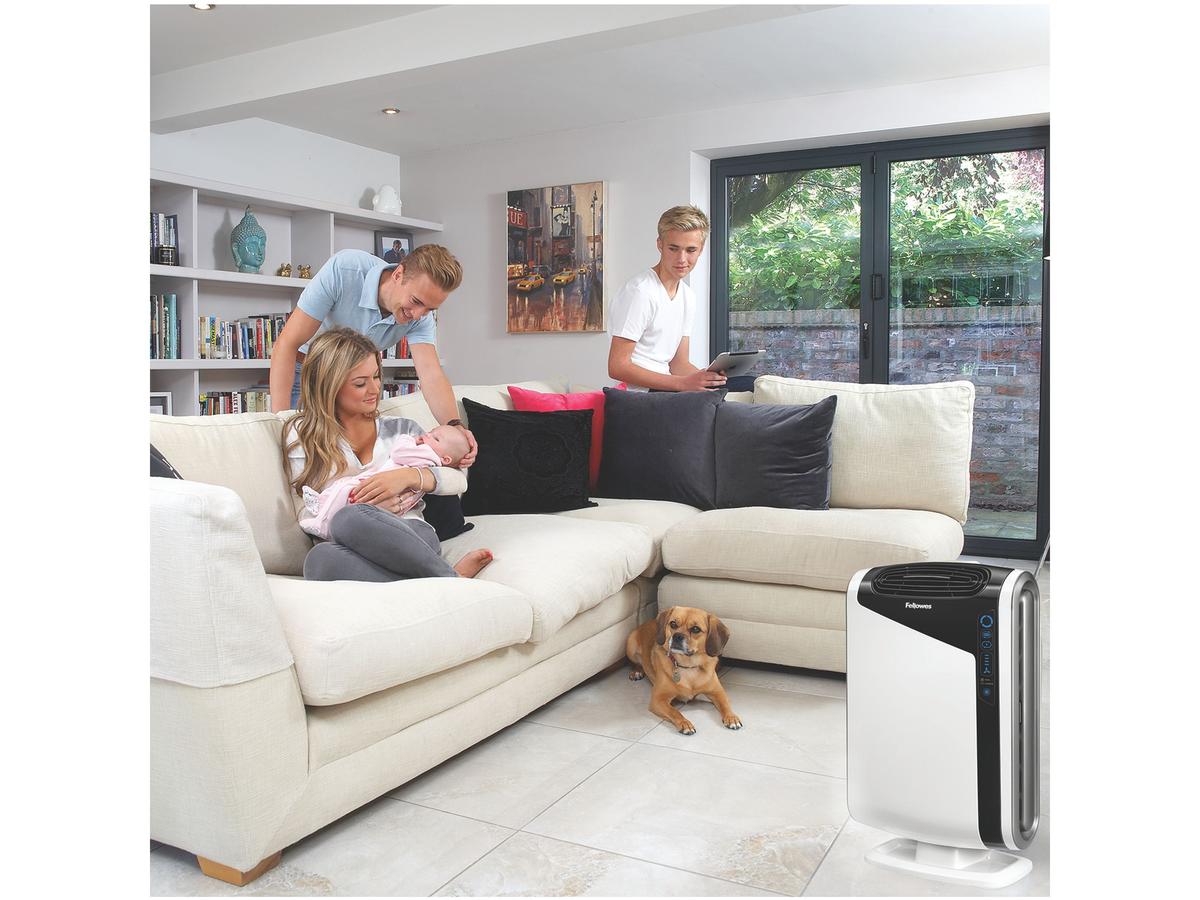 Fellowes AeraMax DX95 Luftreiniger – Leiser Betrieb – Weiß – 43 m²